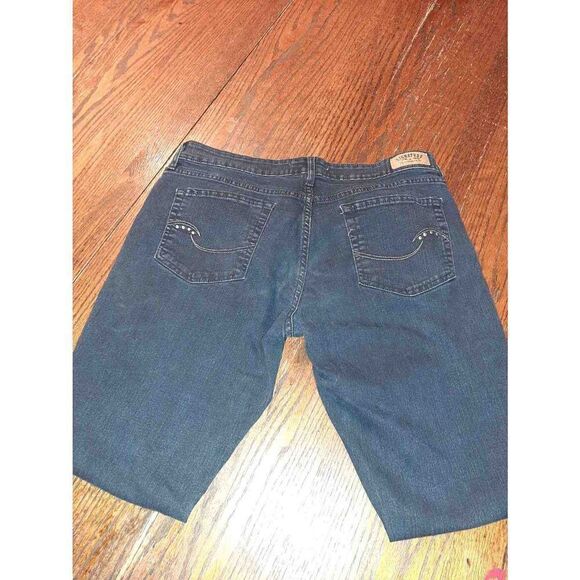 Size 12M Levi Strauss Signature Mid Rise Skinny Blue Denim Blue Jeans Pants - Picture 3 of 4